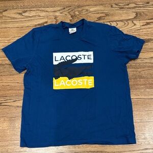 Lacoste Navy T-Shirt with Bold Logo